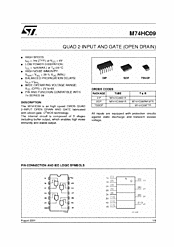 DataSheet M74HC09 pdf